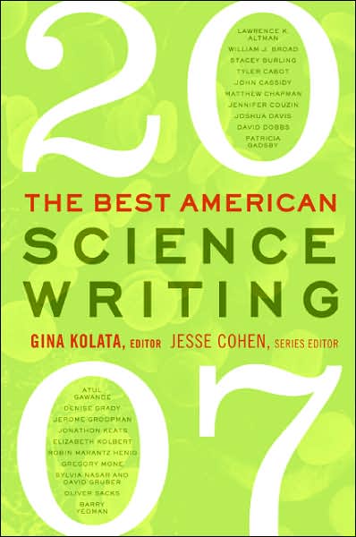 Cover for Jesse Cohen · The Best American Science Writing 2007 (Paperback Book) (2007)