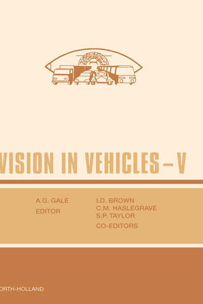 Cover for I. D. Brown · Vision in Vehicles V - Vision in Vehicles (Hardcover Book) (1996)