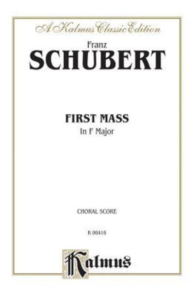 Cover for Franz Schubert · Mass in F Major (Pocketbok) [Kalmus edition] (1985)