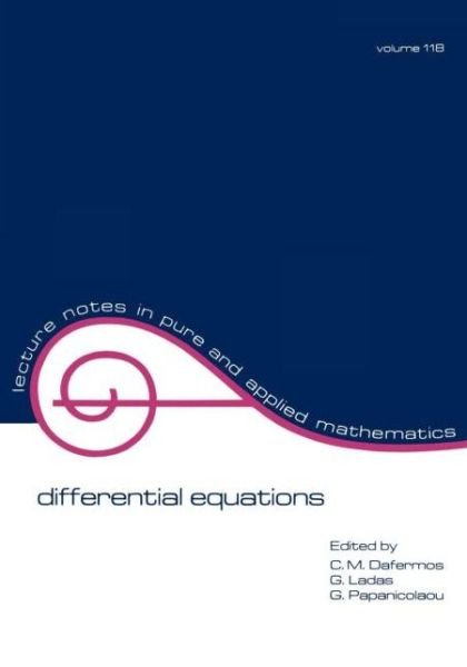 Cover for Dafermos · Differential Equations: Proceedings of the 1987 Equadiff Conference - Lecture Notes in Pure and Applied Mathematics (Paperback Bog) (1989)
