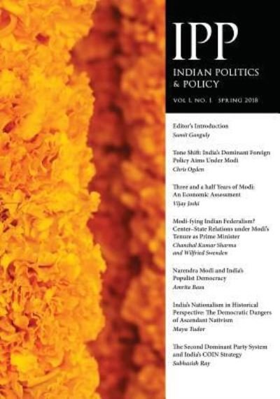 Cover for Sumit Ganguly · Indian Politics &amp; Policy (Pocketbok) (2018)