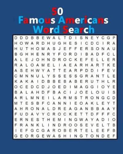 Cover for Joe Jacobs · 50 Famous Americans Word Search (Paperback Book) (2017)