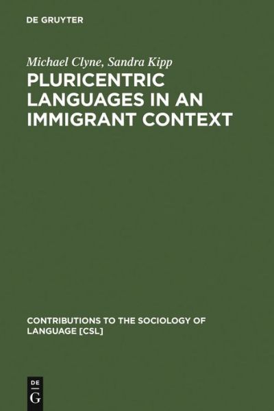 Cover for M. Clyne · Pluricentric Languages (Book) (1999)