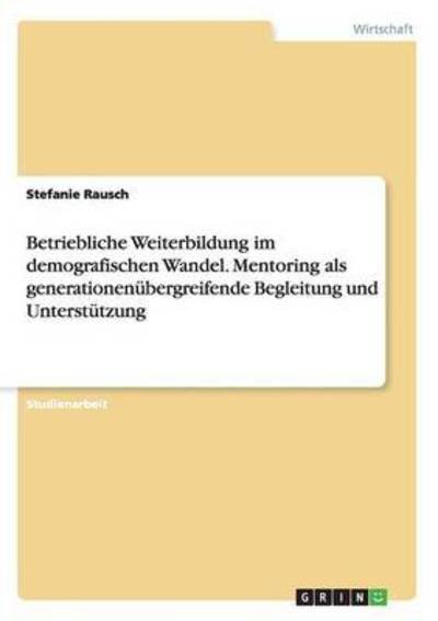 Cover for Rausch · Betriebliche Weiterbildung im de (Bok) (2015)