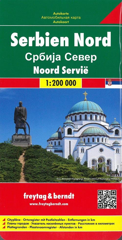 Cover for Freytag &amp; Berndt · Serbia North Road Map 1:200 000 (Kort) (2018)