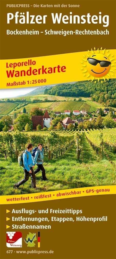 Cover for Publicpress · Palatinate Wine Trail, hiking map 1:25,000 (Kort) (2016)