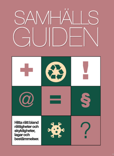 Cover for Samhällsguiden 2022 : En handbok i offentlig service (Buch) (2022)