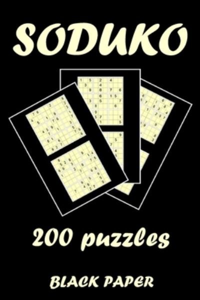 Cover for Oulba · SODUKO 200 puzzles black paper (Paperback Book) (2020)