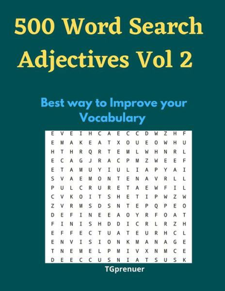 Cover for Tg Prenuer · 500 Word Search Adjectives Vol 2 (Paperback Book) (2021)