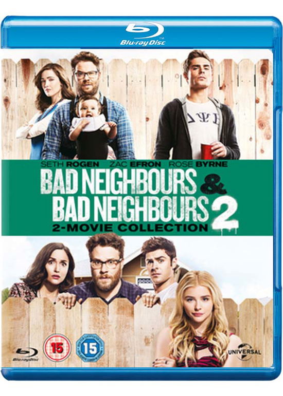 Cover for Bad Neighbours 12 BD · Bad Neighbours / Bad Neighbours 2 (Blu-Ray) (2016)