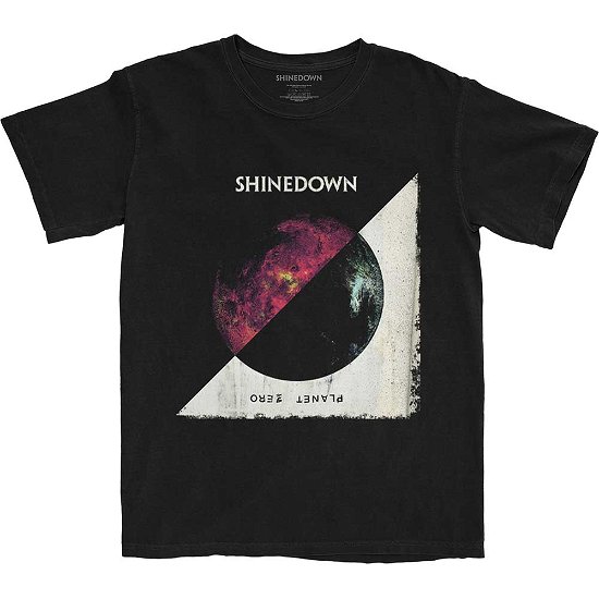 Shinedown Unisex T-Shirt: Planet Zero Album - Shinedown - Koopwaar -  - 5056561033778 - 