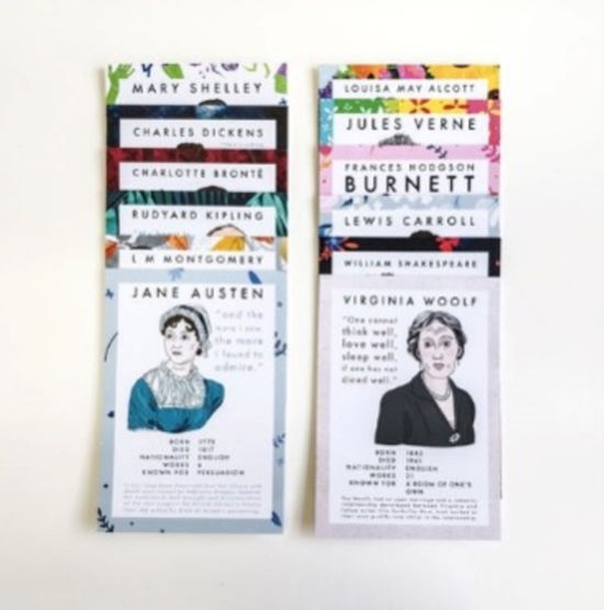 Cover for Classic Literature Authors - 12 Postcard Set (Lernkarteikarten) (2024)