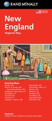 Cover for Rand McNally · Rand McNally Folded Map: New England (Landkart) (2021)