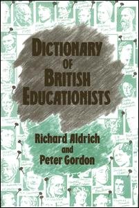 Cover for Richard Aldrich · Dictionary of British Educationists (Hardcover Book) (1989)