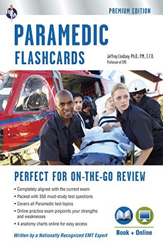 Cover for Jeffrey Lindsey Ph.d. · Paramedic Flashcards (Book + Online Practice Test) (Emt Test Preparation) (Paperback Book) [Second Edition, Revised edition] (2014)