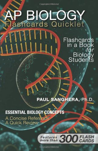 Cover for Paul Sanghera · Ap Biology Flashcard Quicklet: Flashcards in a Book for Biology Students (Paperback Book) (2008)
