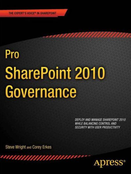 Cover for Steve Wright · Pro SharePoint 2010 Governance (Paperback Bog) [1st edition] (2012)