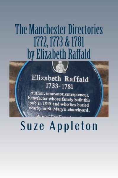 Cover for Suze Appleton · The Manchester Directories 1772, 1773 &amp; 1781 (Pocketbok) (2017)