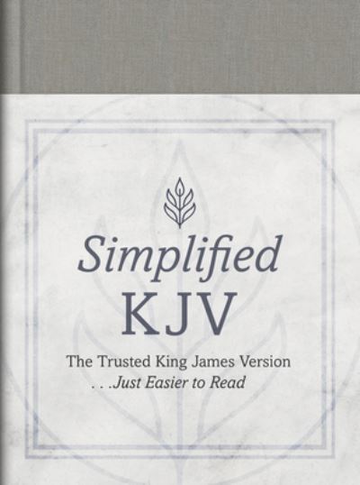 Cover for Compiled by Barbour Staff · The Barbour Simplified KJV (Pewter Branch) (Hardcover Book) (2022)