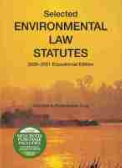 Cover for Robin Kundis Craig · Selected Environmental Law Statutes: 2020-2021 Educational Edition - Selected Statutes (Paperback Book) (2020)