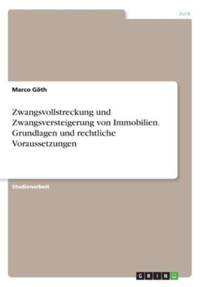 Cover for Göth · Zwangsvollstreckung und Zwangsvers (Bog)