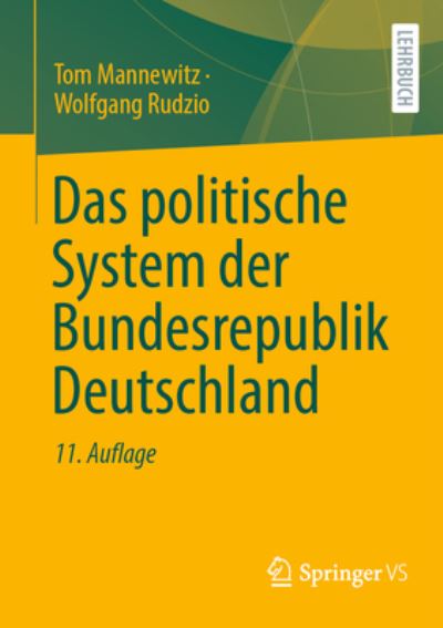 Cover for Wolfgang Rudzio · Politische System der Bundesrepublik Deutschland (Book) (2023)