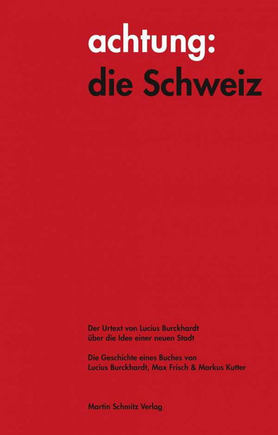 Cover for Burckhardt · Achtung: Die Schweiz - Der U (Book)