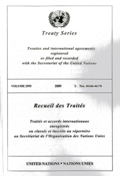 Cover for United Nations · Treaty Series: Volume 2595 (Paperback Book) (2013)