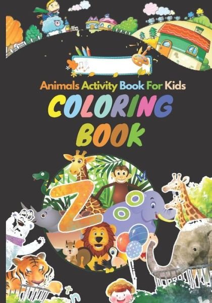 Cover for Barba Rossa · Animals Activity Book For Kids (Pocketbok) (2020)