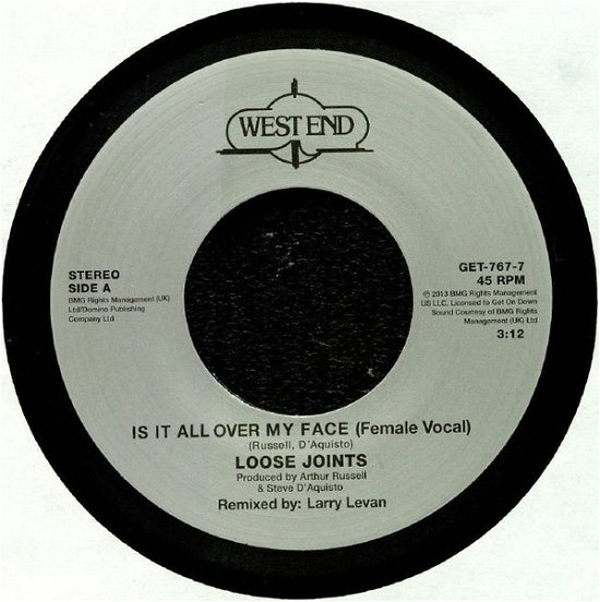 Cover for Loose Joints · Is It All over My Face (7&quot;) (2018)