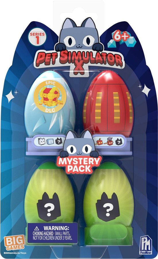 Cover for Pet Simulator X Mystery 4Pack DLC included Toys · Pet Simulator Minifiguren 4er-Pack 9 cm (Legetøj) (2023)