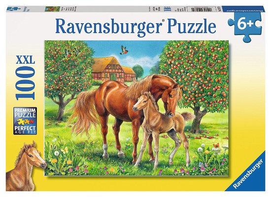 Ravensburger - Puzzel Xxl Paarden In De Wei: 100 Stukjes (105779) - Ravensburger - Merchandise - Ravensburger - 4005556105779 - 26. februar 2019