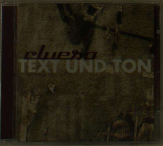 Cover for Clueso · Text Und Ton (Remastered 2014) (CD) (2001)