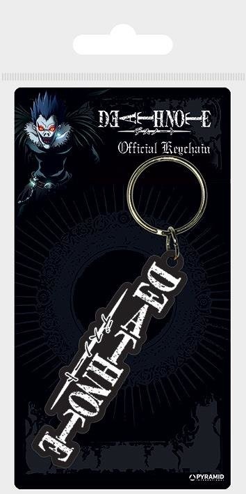 Death Note Gummi-Schlüsselanhänger Logo 6 cm - Keyrings - Merchandise -  - 5050293388779 - 11. august 2023