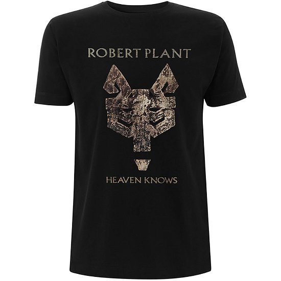 Cover for Robert Plant · Robert Plant Unisex T-Shirt: Heaven Knows (T-shirt) [size S] [Black - Unisex edition]