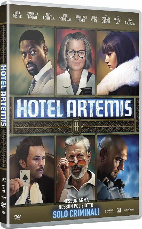 Cover for Dave Bautista,jodie Foster,jeff Goldblum · Hotel Artemis (DVD) (2019)