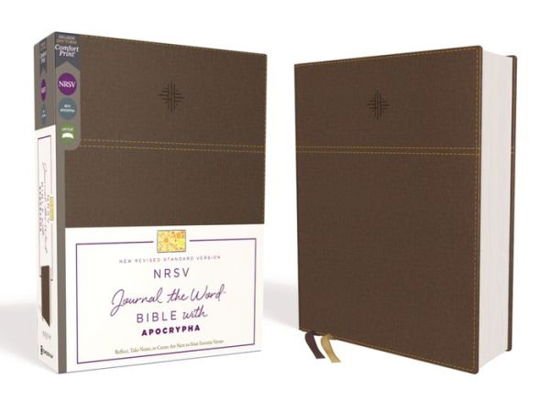 Cover for Zondervan · NRSV, Journal the Word Bible with Apocrypha, Leathersoft, Brown, Comfort Print: Reflect, Journal, or Create Art Next to Your Favorite Verses (Læderbog) (2020)
