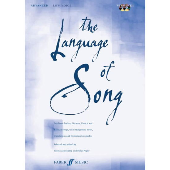 Cover for Nicola-Jane Kemp · The Language Of Song: Advanced (Low Voice) - The Language Of Song (Book) (2009)