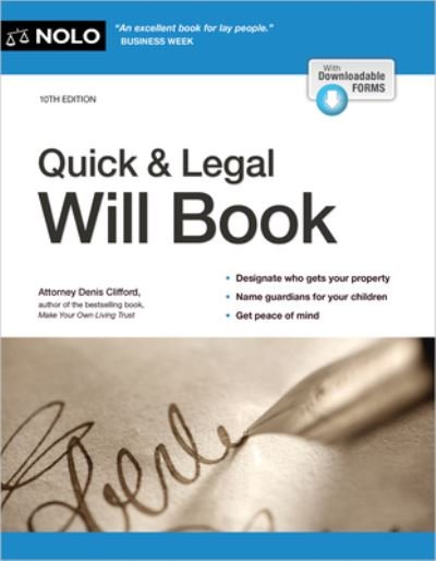 Cover for Denis Clifford · Quick and Legal Will Book (Bok) (2023)