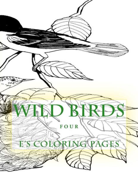 Cover for E's Coloring Pages · WILD BIRDS four (Paperback Book) (2015)