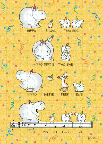 Sandra Boynton: Hippo Birdie Two Ewe 300-Piece Birthday Puzzle - Workman Puzzles - Sandra Boynton - Jogo de tabuleiro - Workman Publishing - 9781523514779 - 6 de julho de 2021