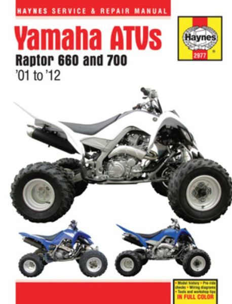 Cover for Alan Ahlstrand · Yamaha Raptor 660 &amp; 700 ATVs (01 - 12) Haynes Repair Manual (Hardcover Book) (2012)