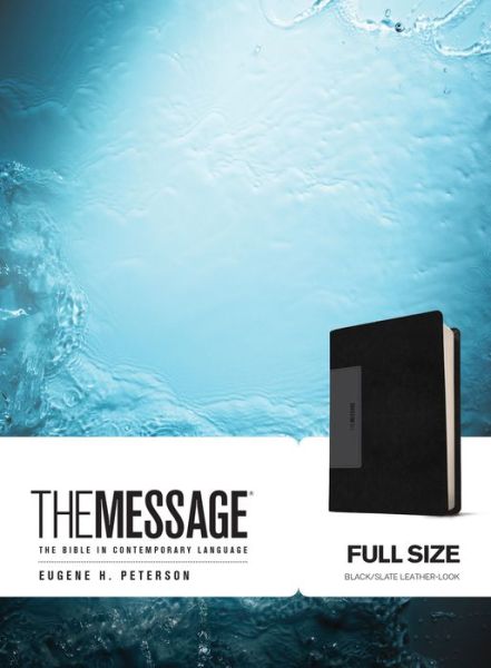 Cover for The Message Full Size (Leather-Look, Black / Slate) (Leather Book) (2017)