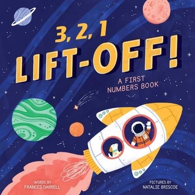 Cover for Little Genius Books · 3,2,1 Liftoff! (A First Numbers Book) (Board book) (2023)