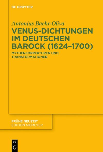 Cover for Baehr-Oliva · Venus-Dichtungen im deutsch (Book) (2020)