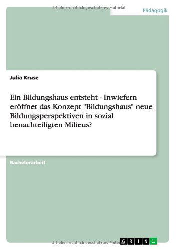 Cover for Kruse · Ein Bildungshaus entsteht - Inwie (Book) [German edition] (2013)