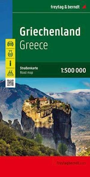 Cover for Freytag &amp; Berndt · Greece Road Map 1:500,000 (Kartor) [New edition] (2023)