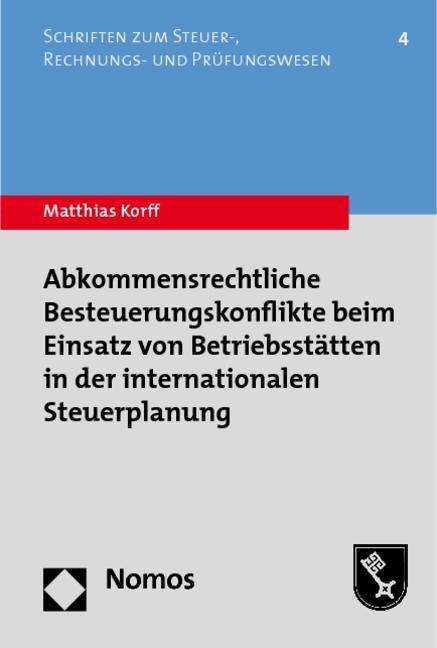 Cover for Korff · Abkommensrechtliche Besteuerungsk (Buch)