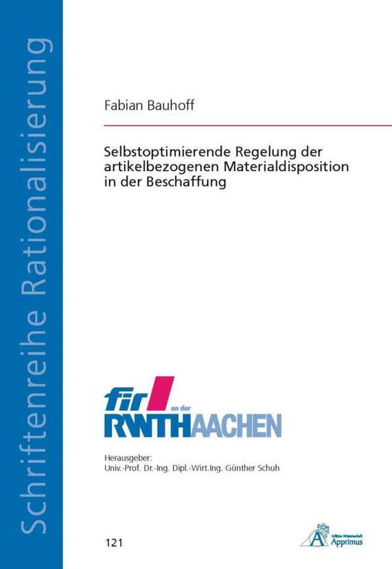 Cover for Bauhoff · Selbstoptimierende Regelung der (Book)