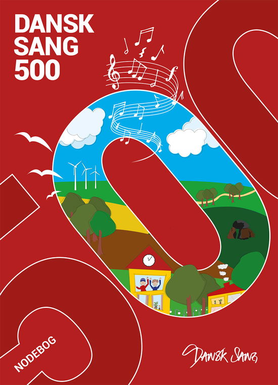 Cover for Dansk Sang 500 - nodebog (Spiral Book) [5. wydanie] (2023)